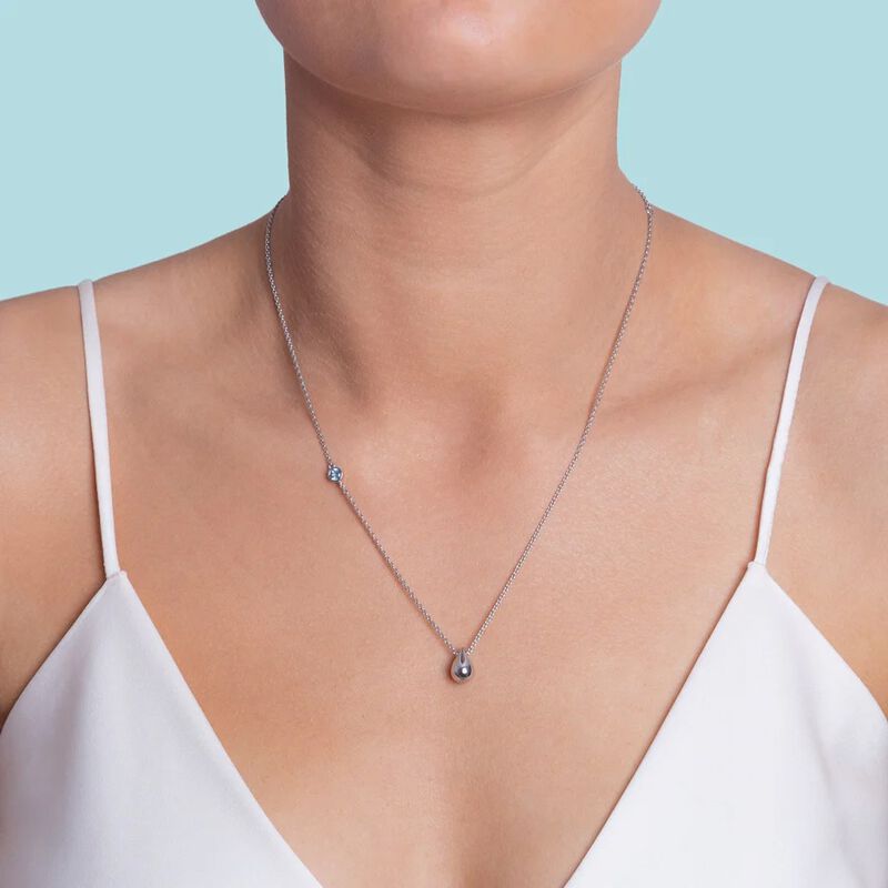Boh Runga Drop In The Ocean Pendant Gold Plate image number 1
